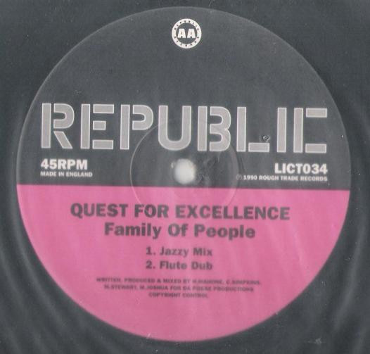 Cover zu Quest For Excellence - Family Of People | 1991 | Vinyl | Hip Hop | UK
