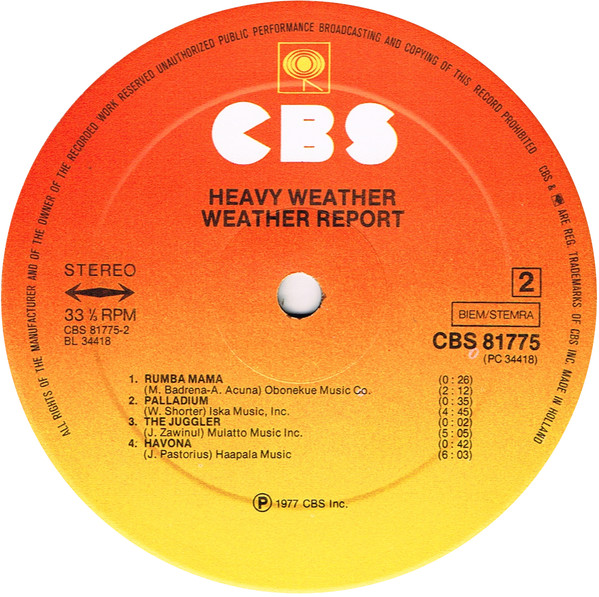 Cover zu Weather Report - Heavy Weather | Vinyl | Jazz | Europe