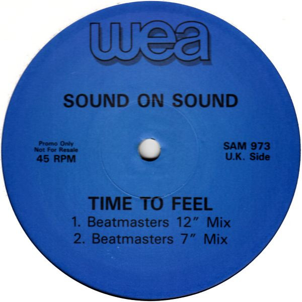 Cover zu Sound On Sound - Time To Feel | 1992 | Vinyl | Electronic | UK Schallplatten Ankauf