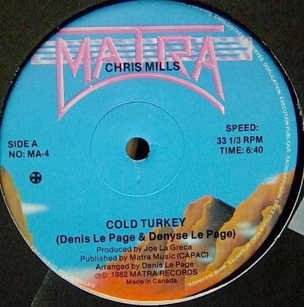 Cover zu Christopher Mills (2) - Cold Turkey | 1982 | Vinyl | Electronic, Funk / Soul | Canada Schallplatten Ankauf