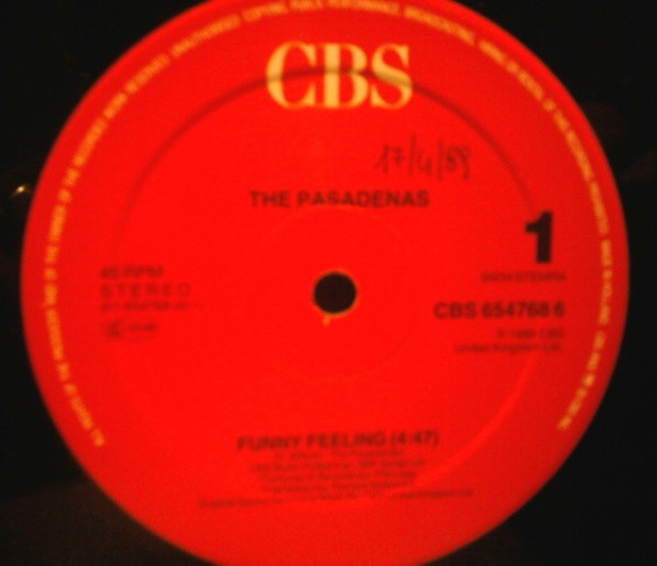 Cover zu The Pasadenas - Funny Feeling | 1989 | Vinyl | Electronic, Funk / Soul | Europe Schallplatten Ankauf