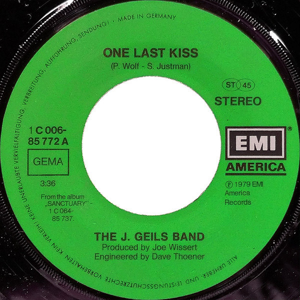 Cover zu The J. Geils Band - One Last Kiss | 1979 | Vinyl | Rock | Germany