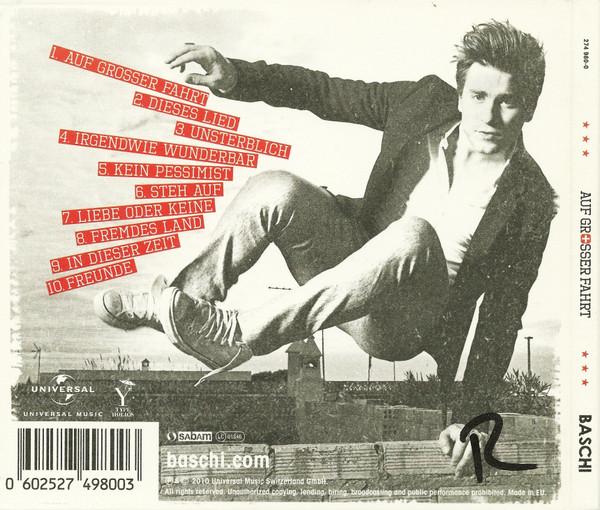 Cover zu Baschi - Auf Grosser Fahrt | 2010 | Vinyl | Rock, Pop | Switzerland Schallplatten Ankauf