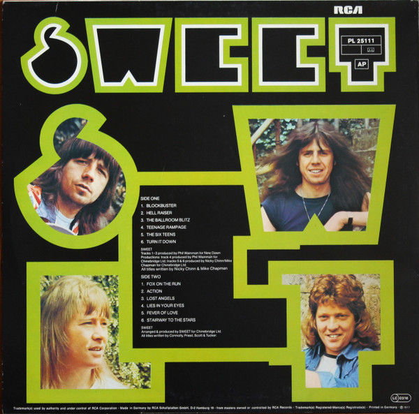 Cover zu The Sweet - The Golden Greats | 1977 | Vinyl | Rock | Germany