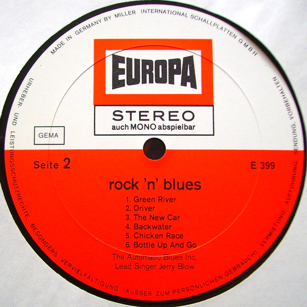 Cover zu The Automatic Blues Inc. - Rock 'N' Blues | 1970 | Vinyl | Rock, Blues | Germany