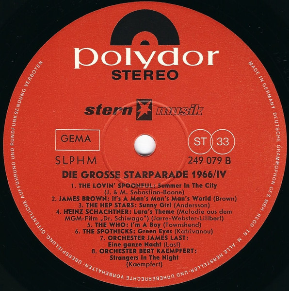Cover zu Various - Die Grosse Starparade 1966 4 | 1966 | Vinyl | Pop | Germany Schallplatten Ankauf