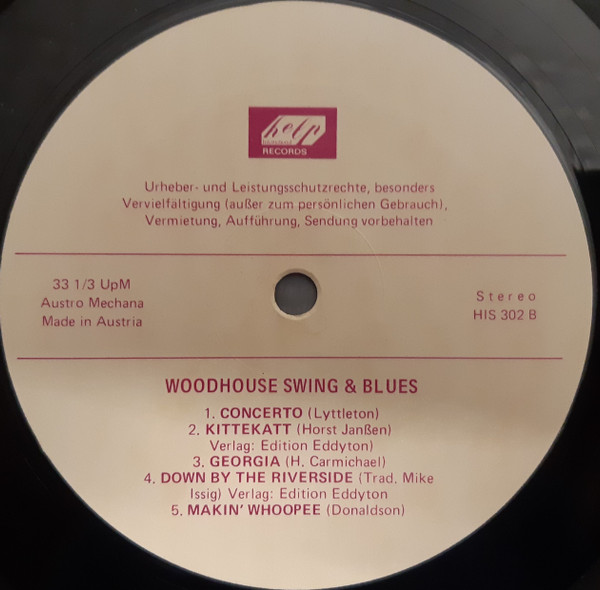 Cover zu Woodhouse - Swing & Blues | Vinyl | Blues | Austria