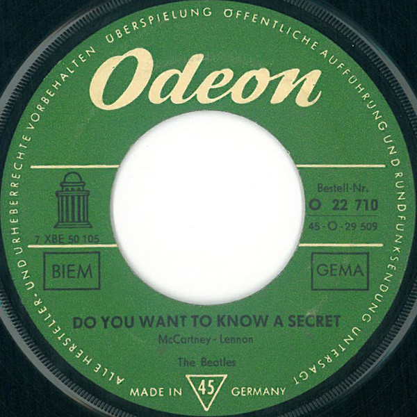 Cover zu The Beatles - Do You Want To Know A Secret | 1964 | Vinyl | Rock | Germany Schallplatten Ankauf