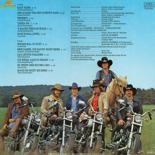 Cover zu Truck Stop (2) - Die Cowboys | 1981 | Vinyl | Rock | Germany Schallplatten Ankauf