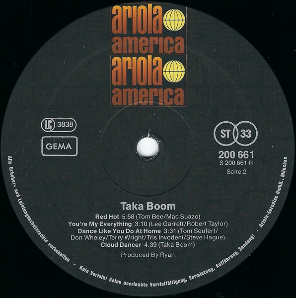Cover zu Taka Boom - Taka Boom | 1979 | Vinyl | Funk / Soul | Germany