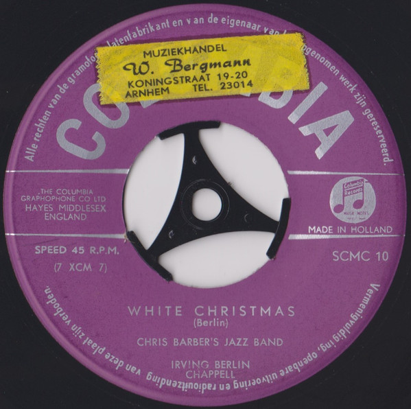 Cover zu Chris Barber's Jazz Band - White Christmas | Vinyl | Jazz | Netherlands Schallplatten Ankauf