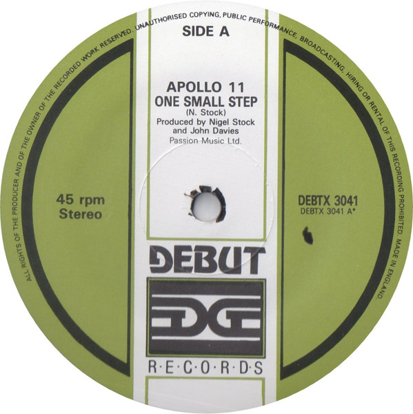 Cover zu Apollo II - One Small Step | 1988 | Vinyl | Electronic | UK Schallplatten Ankauf