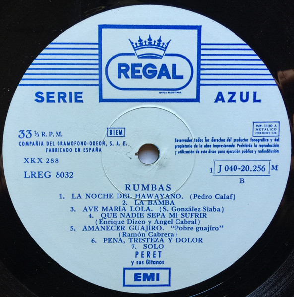 Cover zu Chacho / Peret Y Sus Gitanos - Rumbas | Vinyl | Latin, Folk, World, & Country | Spain