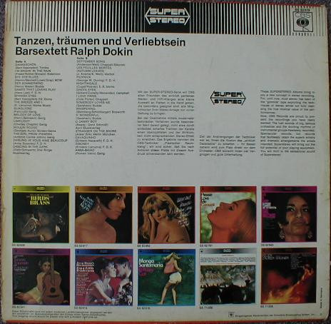 Cover zu Barsextett Ralph Dokin - Tanzen, Träumen Und Verliebtsein Folge 3 | Vinyl | Jazz | Germany