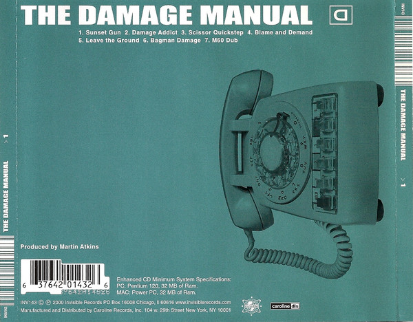 Cover zu The Damage Manual - >1 | 2000 | Vinyl | Electronic, Rock | US Schallplatten Ankauf