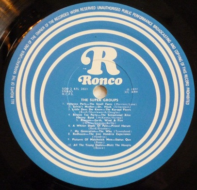 Cover zu Various - The Super Groups - 20 Explosive Hits! | 1977 | Vinyl | Rock, Funk / Soul | UK
