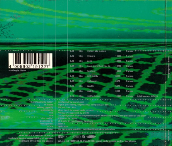 Cover zu Atom Heart - Morphogenetic Fields | 1994 | Vinyl | Electronic | Germany