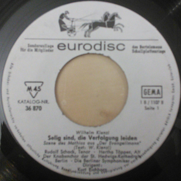 Cover zu Wilhelm Kienzl - Szenen Aus »Der Evangelimann« | Vinyl | Classical | Germany Schallplatten Ankauf