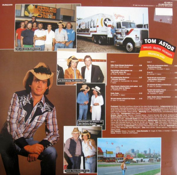 Cover zu Tom Astor - Hallo, Guten Morgen Deutschland | 1986 | Vinyl | Folk, World, & Country | Germany Schallplatten Ankauf