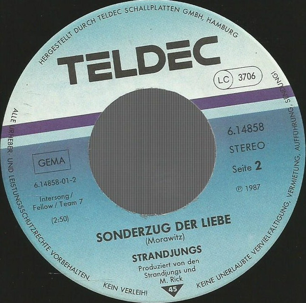Cover zu Strandjungs - Surf-Fieber | 1987 | Vinyl | Rock, Pop | Germany