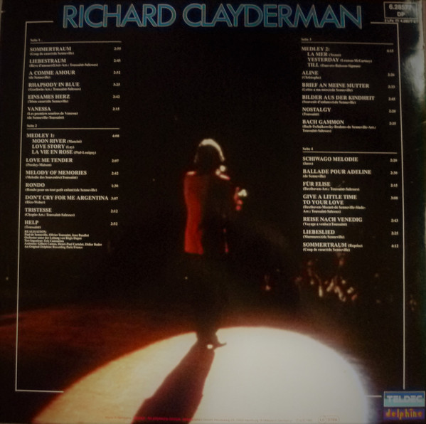 Cover zu Richard Clayderman - In Concert | 1982 | Vinyl | Pop | Germany Schallplatten Ankauf