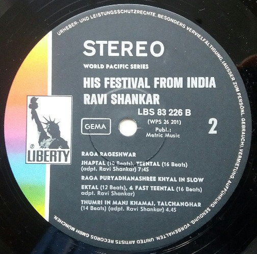 Cover zu Ravi Shankar - Ravi Shankar's Festival From India | 1972 | Vinyl | Folk, World, & Country | Germany