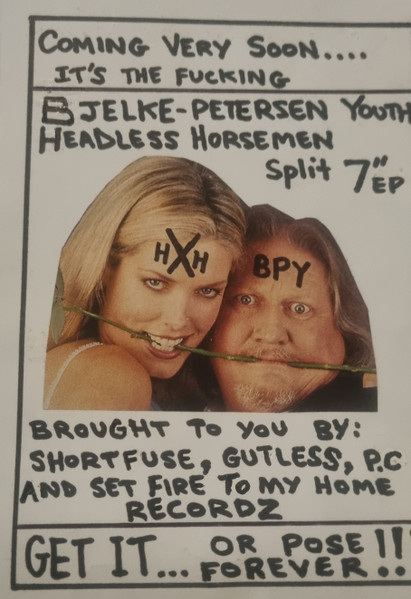 Cover zu Bjelke-Petersen Youth / Headless Horsemen - Bjelke-Petersen Youth / Headless Horsemen | 2002 | Vinyl | Rock | Australia Schallplatten Ankauf