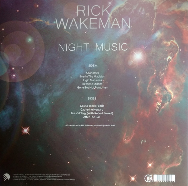 Cover zu Rick Wakeman - Night Music | 2015 | Vinyl | Rock, Pop | UK
