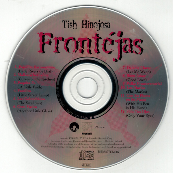Cover zu Tish Hinojosa - Frontéjas | 1995 | Vinyl | Latin, Folk, World, & Country | Europe