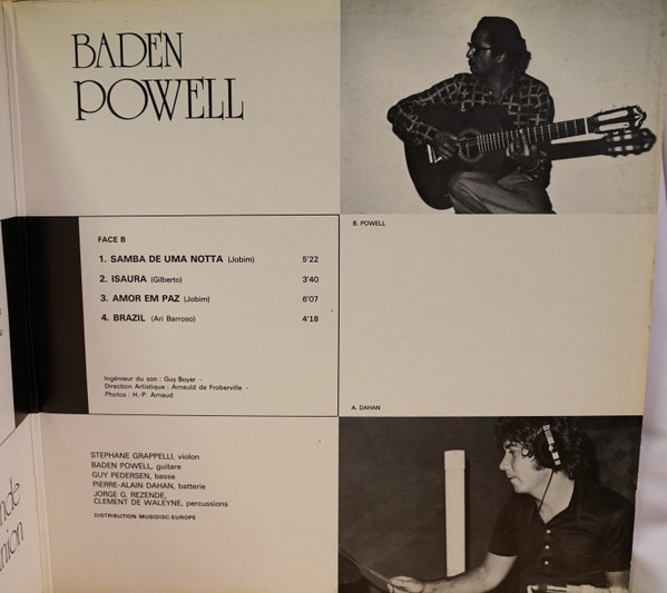 Cover zu Stéphane Grappelli / Baden Powell - La Grande Réunion | 1975 | Vinyl | Jazz, Latin | France
