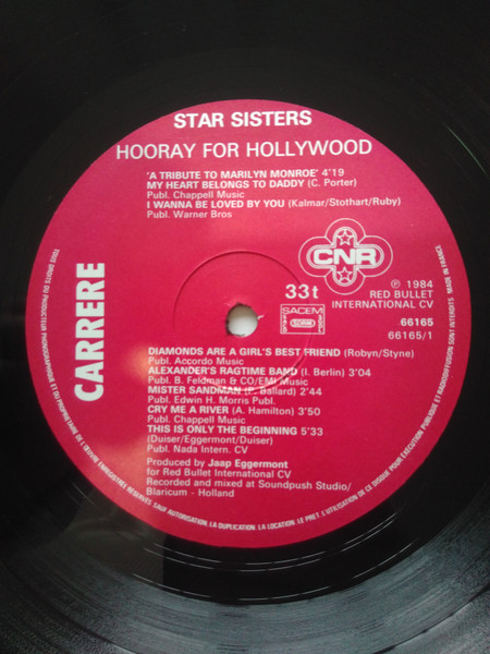 Cover zu The Star Sisters - Hooray For Hollywood | 1984 | Vinyl | Funk / Soul, Pop | France