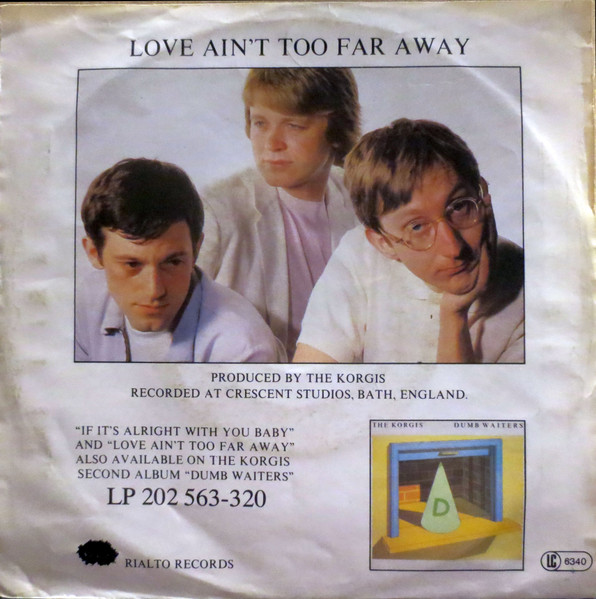 Cover zu The Korgis - If It's Alright With You Baby | 1980 | Vinyl | Rock | Germany