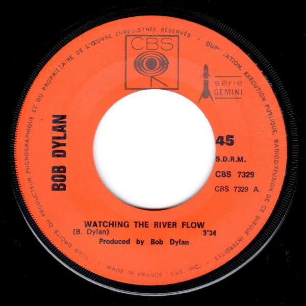 Cover zu Bob Dylan - Watching The River Flow | 1971 | Vinyl | Folk, World, & Country, Pop, Rock | France