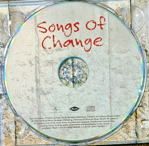 Cover zu Various - Songs Of Change (Die Audio- Und Videodokumentation Zum Mauerfall) | 2009 | Vinyl | Rock, Pop | Europe