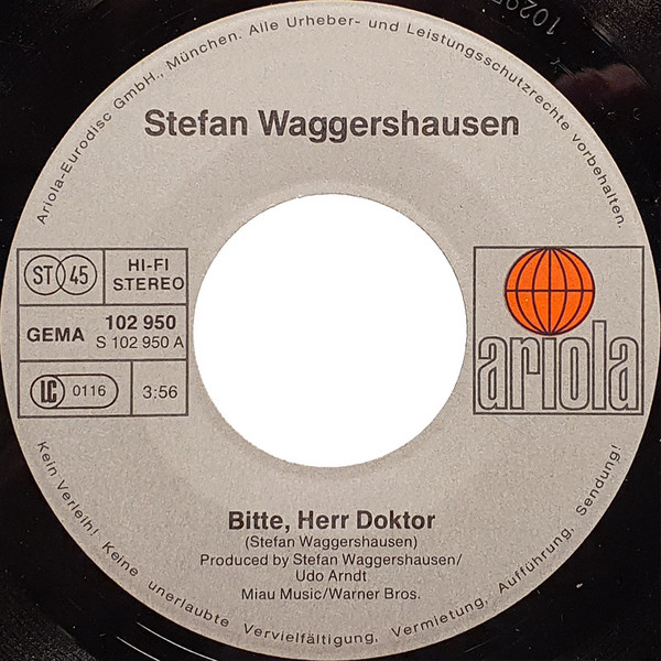 Cover zu Stefan Waggershausen - Bitte, Herr Doktor | 1981 | Vinyl | Electronic, Rock, Pop | Germany