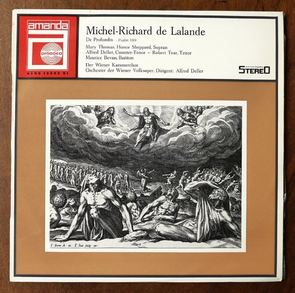 Bild Michel Richard Delalande, Honor Sheppard, Mary Thomas, Alfred Deller, Robert Tear, Maurice Bevan, Wiener Kammerchor, Wiener Volksopernorchester, Alfred Deller – De Profundis | Classical Schallplatten Ankauf