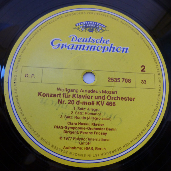 Cover zu Wolfgang Amadeus Mozart, Ferenc Fricsay, Clara Haskil, RIAS Symphonie-Orchester Berlin - Fricsay Edition Serie 2, Vol. 1 / Symphonie Nr. 29 / Klavierkonzert Nr. 20 | 1977 | Vinyl | Classical | Austria