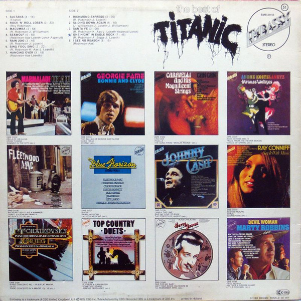 Cover zu Titanic (3) - The Best Of Titanic | Vinyl, LP, Compilation, Reissue, Stereo | Rock, Funk / Soul | Europe Schallplatten Ankauf