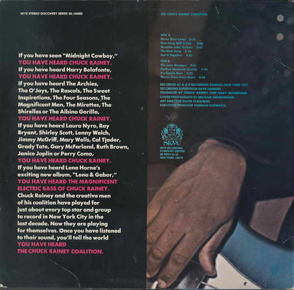 Cover zu The Chuck Rainey Coalition - The Chuck Rainey Coalition | 1970 | Vinyl | Funk / Soul | US Schallplatten Ankauf