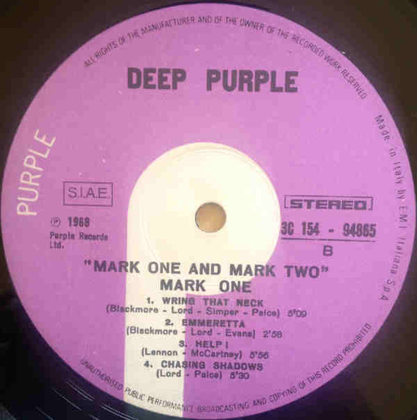Cover zu Deep Purple - Mark I & II | 1974 | Vinyl | Rock | Italy Schallplatten Ankauf