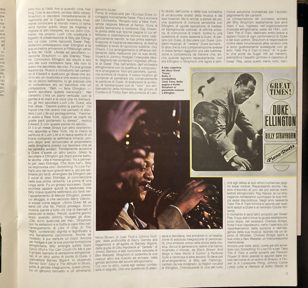 Cover zu Billy Strayhorn - Billy Strayhorn | 1981 | Vinyl | Jazz | Italy