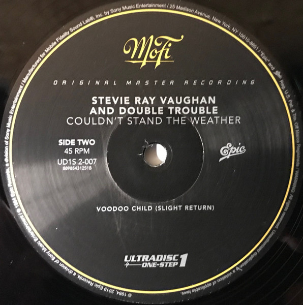 Cover zu Stevie Ray Vaughan & Double Trouble - Couldn't Stand The Weather | 2021 | Vinyl, 12