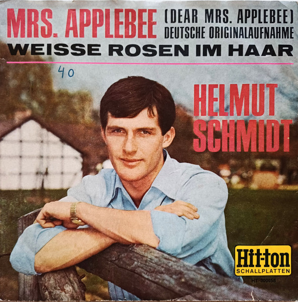Bild Helmut Schmidt (2) – Mrs. Applebee (Dear Mrs. Applebee) | 1967 | Vinyl, 45 RPM, 7″, Single | Rock, Pop | Germany Schallplatten Ankauf