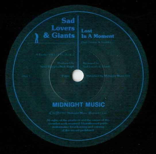 Cover zu Sad Lovers And Giants - Lost In A Moment | 1982 | Vinyl, 7