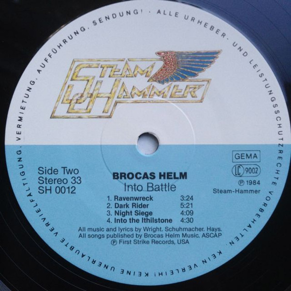 Cover zu Brocas Helm - Into Battle | 1984 | Vinyl | Rock | Germany Schallplatten Ankauf