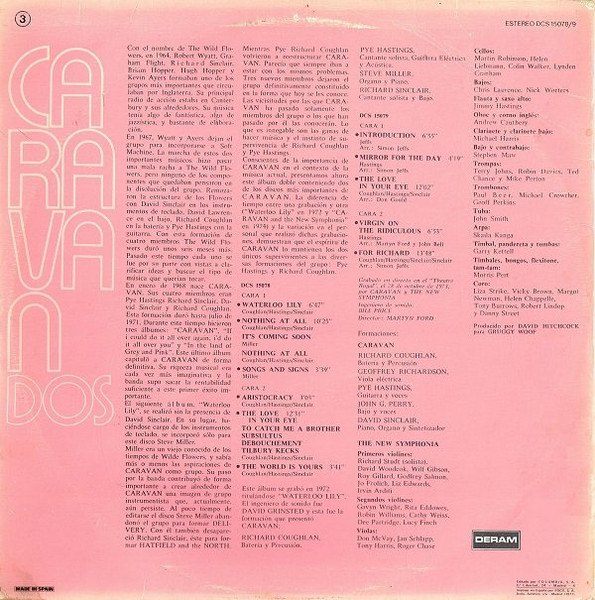 Cover zu Caravan - Dos | 1977 | Vinyl | Rock | Spain