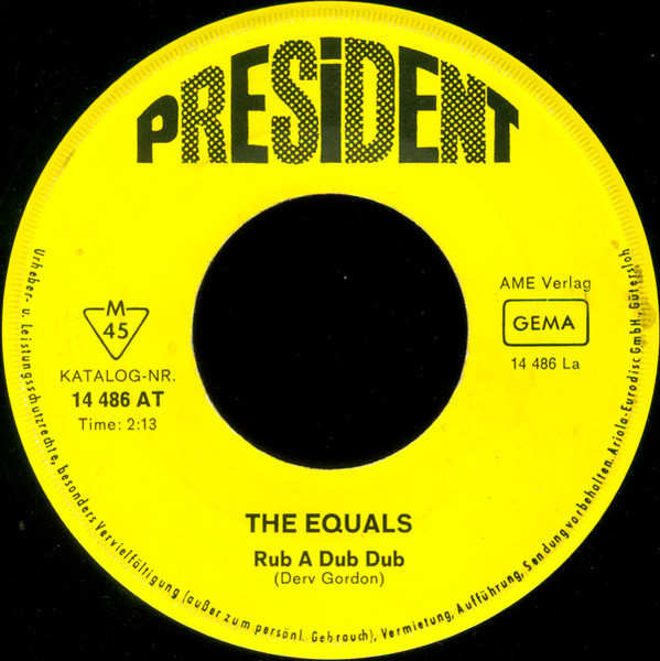 Cover zu The Equals - Rub A Dub Dub | 1970 | Vinyl | Rock, Funk / Soul, Pop | Germany Schallplatten Ankauf