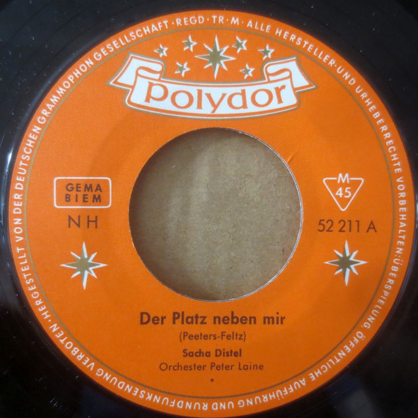 Cover zu Sacha Distel - Der Platz Neben Mir | 1963 | Vinyl | Pop | Germany Schallplatten Ankauf