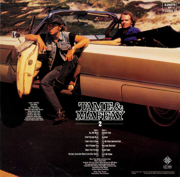 Cover zu Tame & Maffay - Tame & Maffay 2 | 1979 | Vinyl, LP, Album, Stereo | Rock | Germany Schallplatten Ankauf