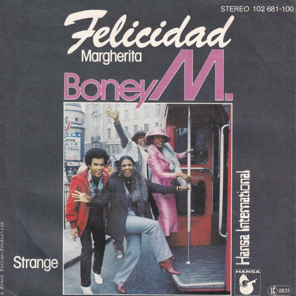 Cover zu Boney M. - Felicidad (Margherita) | 1980 | Vinyl, 7